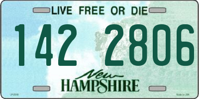 NH license plate 1422806