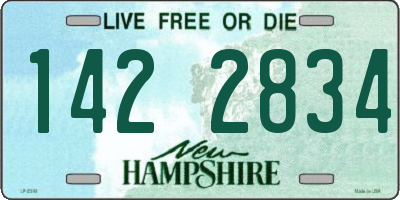 NH license plate 1422834