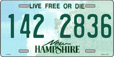 NH license plate 1422836