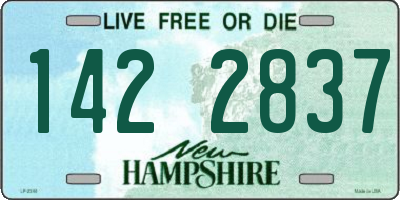 NH license plate 1422837
