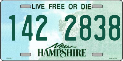 NH license plate 1422838