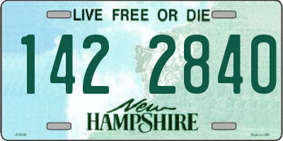 NH license plate 1422840