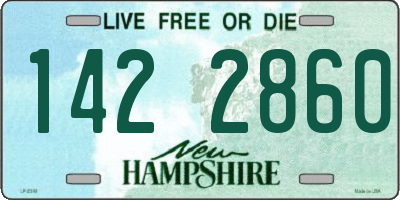 NH license plate 1422860