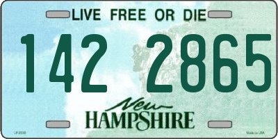 NH license plate 1422865