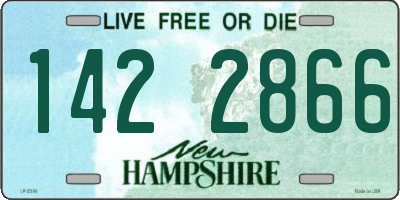 NH license plate 1422866