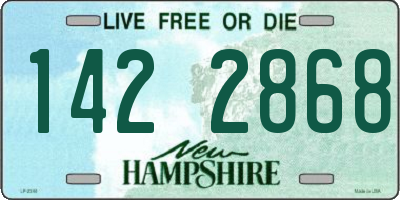 NH license plate 1422868