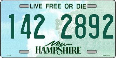 NH license plate 1422892