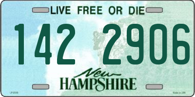 NH license plate 1422906