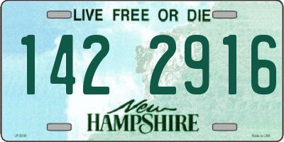 NH license plate 1422916