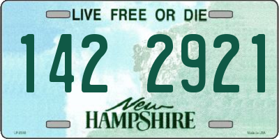 NH license plate 1422921