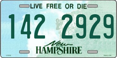 NH license plate 1422929