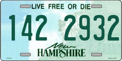 NH license plate 1422932