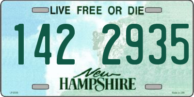 NH license plate 1422935