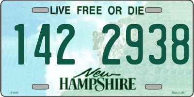 NH license plate 1422938