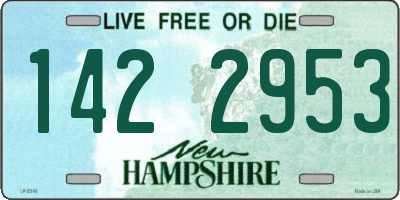 NH license plate 1422953