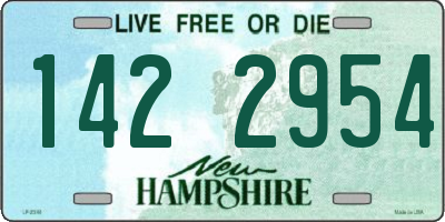 NH license plate 1422954