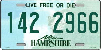 NH license plate 1422966