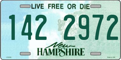 NH license plate 1422972