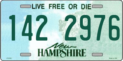 NH license plate 1422976
