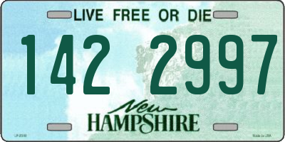NH license plate 1422997