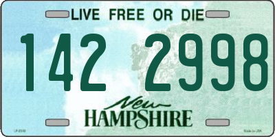 NH license plate 1422998