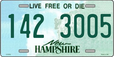 NH license plate 1423005