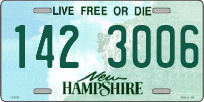 NH license plate 1423006