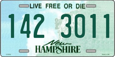 NH license plate 1423011