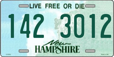 NH license plate 1423012
