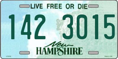 NH license plate 1423015