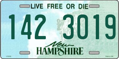 NH license plate 1423019