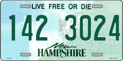 NH license plate 1423024