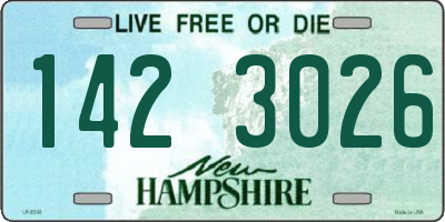 NH license plate 1423026