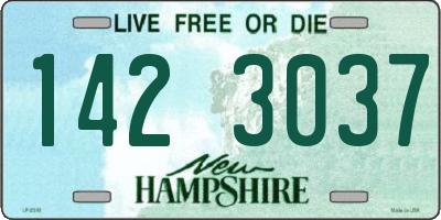NH license plate 1423037