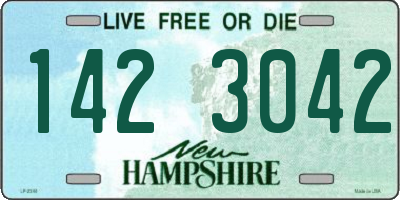 NH license plate 1423042