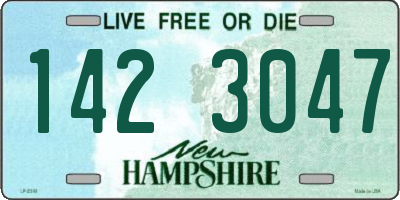 NH license plate 1423047