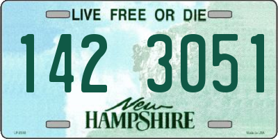 NH license plate 1423051