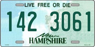 NH license plate 1423061