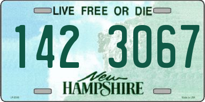 NH license plate 1423067