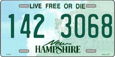 NH license plate 1423068