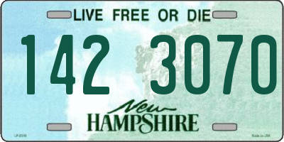 NH license plate 1423070