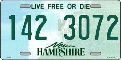 NH license plate 1423072