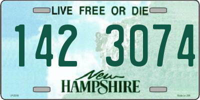 NH license plate 1423074