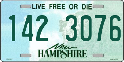 NH license plate 1423076