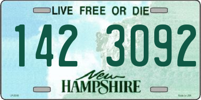 NH license plate 1423092