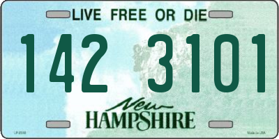 NH license plate 1423101