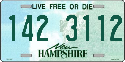 NH license plate 1423112