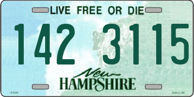 NH license plate 1423115