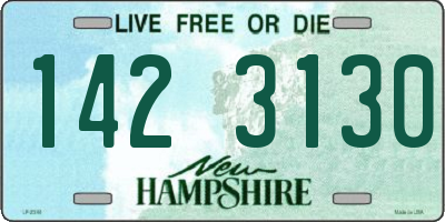 NH license plate 1423130