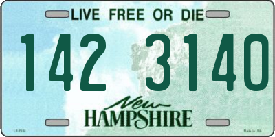 NH license plate 1423140